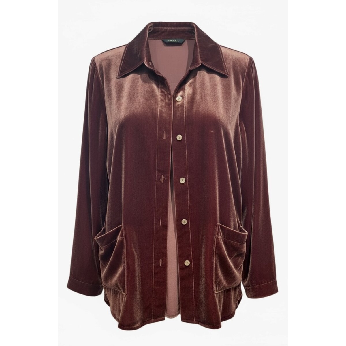 Camisa Terciopelo Hana Granate